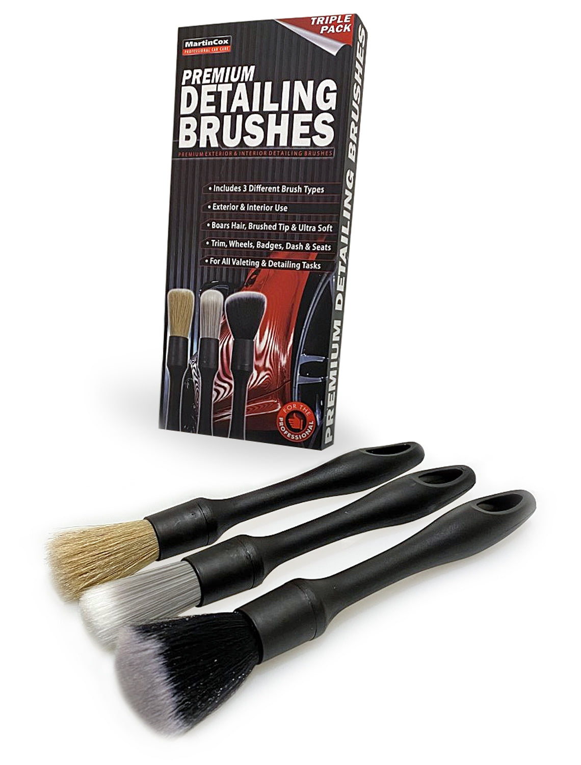 Eastwood Concours Premium Interior Detailing Brush Set