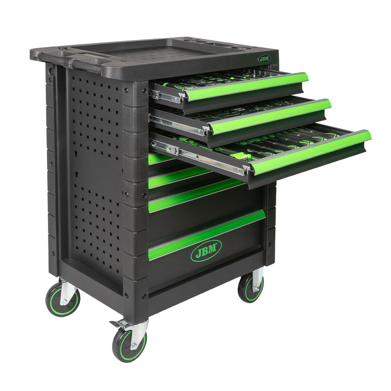 7 DRAWER TOOL TROLLEY TOOLS INCLUDED (172 piece)