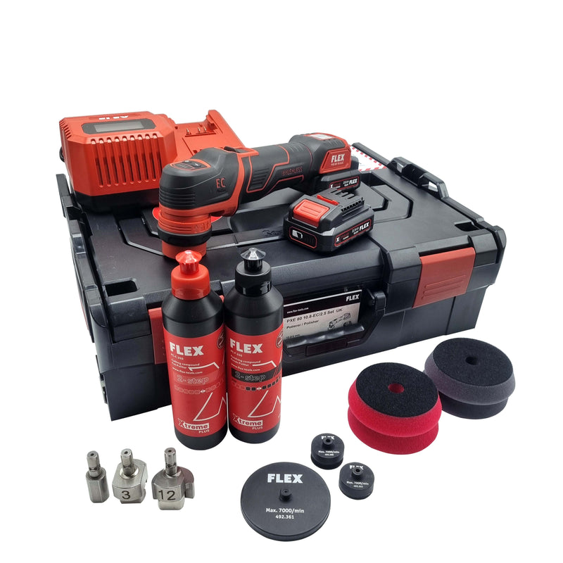 FLEX PXE 80 Cordless Polisher Ultimate Combo