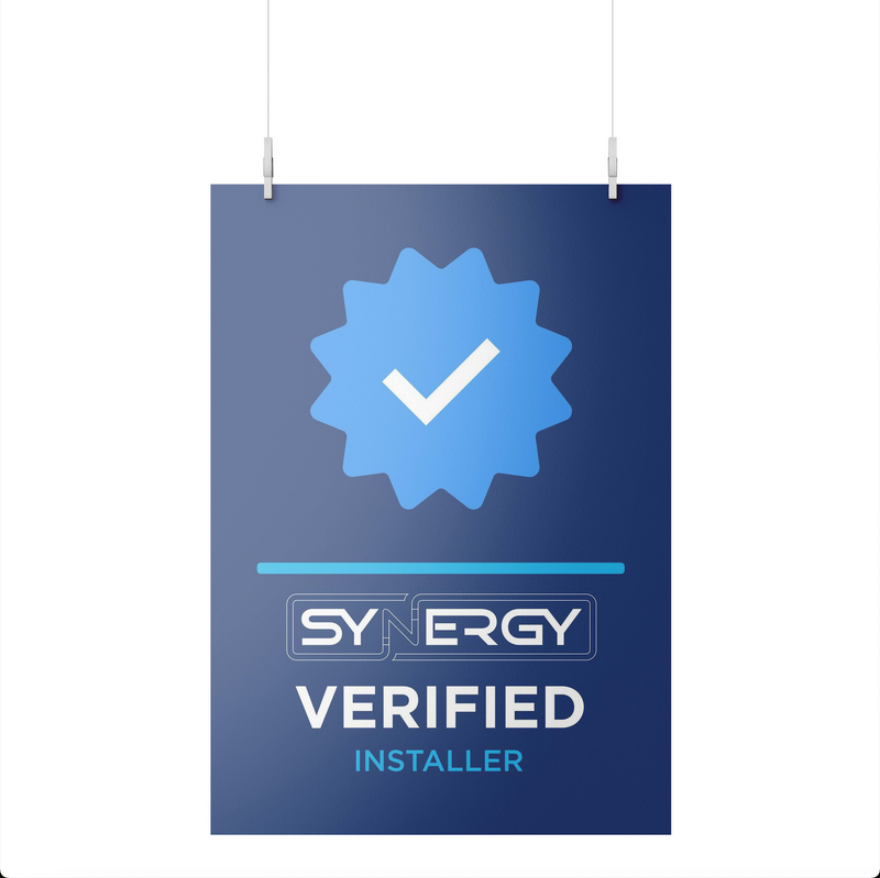 Synergy Verified Plastic Sign