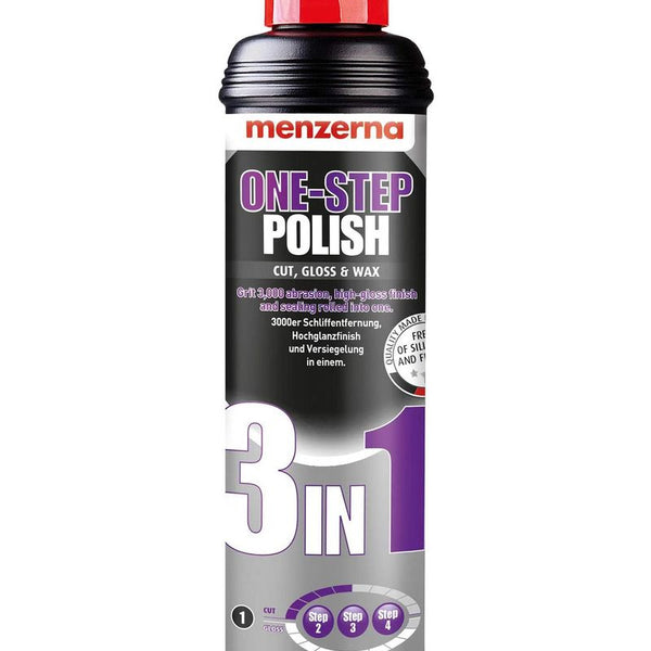 Menzerna 3 in 1 One Step Polish - Medium Cut Polish - high-Gloss Finish and  Seal in one (32 fl oz)